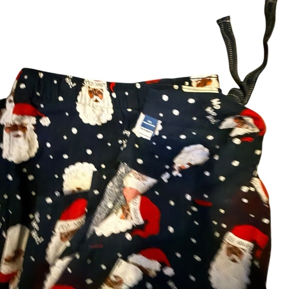 OLD NAVY/ GAP Matching Holiday Print Afr American Santa Pajama Set, XXL - Picture 3 of 3